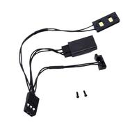 VVHKMSIL Ensemble de Feux LED Avant et arrière, projecteur Avant, Compatible avec B 1/24 2WD Buggy RC, pièces de lumières spécialisées Faites à la Main