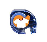 VVHKMSIL Fabric Iron on Label 12mm LT Tape Compatible avec LT-100H LT-100T QX-50 2000 Fonctionne avec 18769 18773 18777(Black on White)