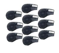 VVHKMSIL Gaine thermorétractable en polyoléfine M21-187-C-342, 8.5mm, 2.1m, Noir sur Blanc, Compatible avec Les Panneaux électriques, systèmes de contrôle de Faisceaux de câbles(5 Pcs)