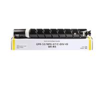 VVHKMSIL La Cartouche de Toner Compatible Compatible avec NPG67 GPR53 C EXV49 Fonctionne avec IR C3020 C3025 C3120 C3125 C3320 C3325 C3330 C3520 C3525 C3530 Modèles(Yellow)