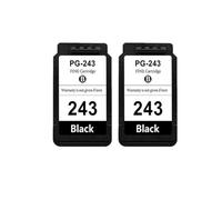 VVHKMSIL PG243XL REMANSAGUSÉ CARTRIDE À L'ENK Compatible À L'ENK Compatible avec PG243 CL244 Compatible avec MG2924 MG2420 MG2520 MG2555(2 Black)