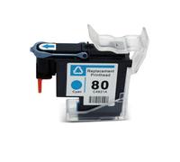 VVHKMSIL REFURMAGE PRINTHEAL 80 C4820A C4821A C4822A C4823A Compatible avec Design Jet 1050 1055 1055cm 1050c Plus des imprimantes(Cyan)