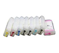 VVHKMSIL Remplacement de la Cartouche à Encre Vide Compatible avec la Conception 2100 Z2100 L'imprimante Fonctionne Compatible avec 70 70 Modèle Pas de Puce 8pcs