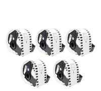 VVHKMSIL Rouleau d'étiquettes 62mm X 30.48 mètres, Compatible avec Les Fournitures d'imprimante Thermique QL-700 QL-800 Compatible avec numéro de pièce DK-22205 DK-2205(5 Pcs)