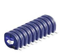 VVHKMSIL Tapes d'étiquette de 12 mm 10pk compatibles avec LT 91201 12267 91200 91202 91203 91204 91205 Compatible avec l'étiquetage de la Machine LT100H(Black on White)