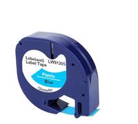 VVHKMSIL Tapis d'étiquette Compatible 10pcs 91201 12267 91200 91202 91203 91204 91205 Compatible avec LT-100H(Black on Blue)