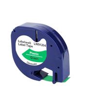 VVHKMSIL Tapis d'étiquette Compatible 10pcs 91201 12267 91200 91202 91203 91204 91205 Compatible avec LT-100H(Black on Green)