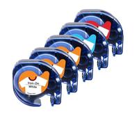 VVHKMSIL Tapis d'étiquette Compatible en Tissu LT de 12 mm 5pk Compatible avec LT100H LT100T L'imprimante d'étiquette Fonctionne avec 18769 18773 18777 Modèles(3Mixed Colors)