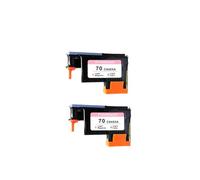 VVHKMSIL Tête d'imprimante Compatible 70 C9405A Compatible avec Designjet Z2100 Z3100 Z3200 Z5200 Light Cyan Magenta 70 Count(2PCS)