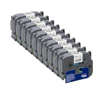 VVHKMSIL TZE251 Tapis d'étiquette Compatible 24 mm Noir sur Blanc Fonctionne avec TZE TZ 251 et PTD600 Label Imprimante(10PK)