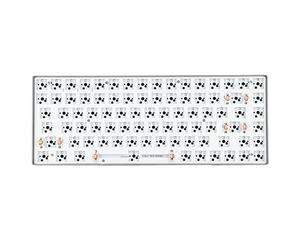 VVHUDA 84Keys RGB Clavier mécanique à monter soi-même, clavier de jeu filaire TKL à 75 % avec rétroéclairage RVB, arbre de commutation 3 broches 5 broches remplaçable à chaud, connexion filaire USB de