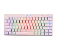 VVHUDA Clavier de Jeu sans Fil, 82 Touches rétroéclairage RVB Trois Modes 1800 mAh Clavier d'ordinateur, pour Ordinateur PC Gamer, Clavier de Jeu mécanique, pour Windows pour iOS pour Android (Tige