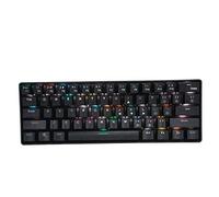 VVHUDA Clavier Filaire, 61 Touches RVB 19 Modes d'éclairage, Design Ergonomique, pour Windows/pour OS X/pour Android, pour la Maison de Bureau, Retour Tactile précis Small Gift