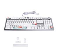 VVHUDA Clavier mécanique, 104 Touches Fil tressé blindé Anti-interférence Punk Gaming USB Esports Game avec 30 Types de lumières de rêve, pour PC Lapto Small Gift