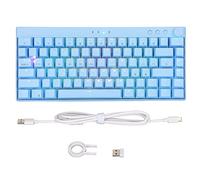 VVHUDA Clavier mécanique sans Fil/sans Fil, Clavier d'ordinateur RVB à Trois Modes 82 Touches, pour Ordinateur PC Gamer, Clavier de Jeu mécanique Filaire BT Type C, pour Windows pour iOS pour Android