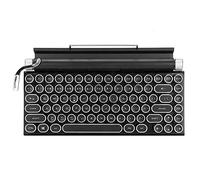 VVHUDA Clavier rétro sans Fil 83 Touches Punk Punk Keycap Clavier de Machine à écrire avec Grande capacité de Batterie pour Ordinateur Portable de Bureau Small Gift