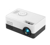 VVHUDA Mini projecteur 480 x 360 compatible avec 1080P USB Mini Beamer pour téléphone, smartphone, projecteur de cinéma à la maison (normes européennes D) Small Gift