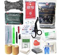 VVIITOP Kit de recharge pour trauma Med Pack IFAK First Aid | Joint thoracique ventilé | Bandage israélien | Pad ABD | Bandages autocollants | Gaze compressée | Kit de contrôle des saignements