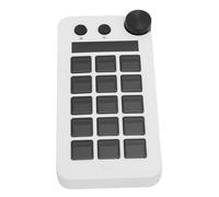 Vvikizy 15 Macro Keys Stream Controller avec Bouton, Clavier Visuel Personnalisable, Gérer sans Effort Les Raccourcis des Flux pour Plusieurs Programmes, Compatibles avec Le Logiciel PC (Blanc)