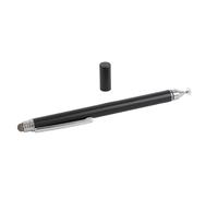 Vvikizy 2 en 1 Stylet Pen Dual Tip Capacitive Touch Screen Stylus Stylo avec Corps en Alliage en Aluminium et Astuce Transparent pour Les Appareils à écran Tactile Calendaire Numérique (Noir)