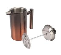 Vvikizy 304 Coffille-cafetière French French Press en Acier Inoxydable, Fabricant de thé à café de café Chaud Plus Longtemps avec Double Mur, Idéal pour le Camping et les Voyages en (350