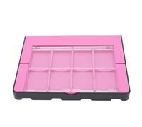 Vvikizy 4 en 1 du Contrôleur de Jeu Dock de Charge pour OLED et 2017 avec 8 Emplacements de Carte Indicateurs LED Smart Chip Protection Stand Pliable Conception Portable (Noir + Rose)