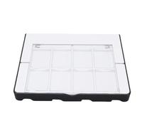Vvikizy 4 en 1 du Contrôleur de Jeu Dock de Charge pour OLED et 2017 avec 8 Emplacements de Carte Indicateurs LED Smart Chip Protection Stand Pliable Conception Portable (Blanc Noir)