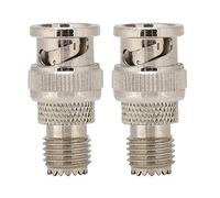 Vvikizy Adaptateur BNC Mini UHF vers JK en Laiton é, pour Antenne Radio WiFi, Câble Coaxial de Télécommunications, Paquet de 2