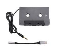 Vvikizy Adaptateur Cassette fréquence du Son vers AUX, Convertisseur Universel pour Cassettes Stéréo avec Câble Auxiliaire USB c 3,5 Mm, pour Smartphones, Lecteurs MP3 et autoradios.