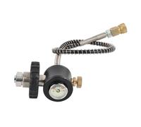 Vvikizy Adaptateur de Bouteille de Gaz de Plongée, Connecteur de Remplissage DIN en Acier Inoxydable pour Recharge de Grande à Petite Bouteille, avec Tube de Conversion