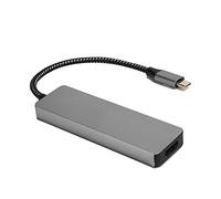 Vvikizy Adaptateur Multiport Interface Multimédia Haute Définition Hub USB C avec 5 Ports Résolution Vidéo 4K 30 Hz pour Périphériques Alliage D'aluminium