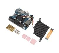 Vvikizy Adaptateur NVME PCIe vers M.2 avec PoE, pour RPi 5 | Adaptateur M.2 NVMe PCIe, avec dissipateur thermique et ventilateur de refroidissement en aluminium, pour RPi 5, prend en