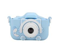 Vvikizy Appareil Photo Numérique pour Enfants 12MP, Double Caméra écran IPS 2,0 Pouces avec étui en Silicone de qualité Alimentaire et Cadres Photo de Dessin animé, pour Enfants Garçons (Bleu