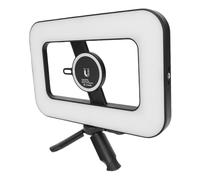 Vvikizy Appareil Vidéo pour Smartphone avec Lumière, RVB 0-359°, Large Gamme de Couleurs 2500-6500 K, Température Réglable, Lumière LED, Stabilisateur Mobile, avec Batterie 6000 MAh