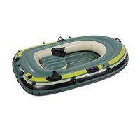 Vvikizy Bateau Gonflable en PVC, Bateau Pneumatique pour 2 Personnes avec Chambres à Air Indépendantes, Valve de Gonflage Rapide, pour la Pêche, L'aviron, la Dérive et la Plongée