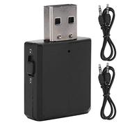 Vvikizy Bleu Dent 5.0 fréquence du Son Récepteur Émetteur, Compact sans Fil Adaptateur avec 3.5mm Câble pour Ordinateur Portable Smartphone Maison Stéréo Système (Noir)