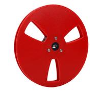Vvikizy Bobine de Bande Vide 1/4 7 Pouces, Remplacement pour Studer Bobine à Lecteurs de Bande avec Bride NAB 3 Trous de Traînée de Vent (Rouge)