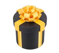 Vvikizy Boîte Cadeau à Vis Imbriquées, Résistante aux Dommages, Imprimée en 3D, avec Nœud doré, 10 Vis Imbriquées pour Anniversaire, Noël, Fête de Bureau, Surprise (Noir)