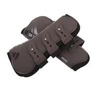 Vvikizy Bottes de Soutien Robustes pour Pattes Avant de Cheval, Bottes de Saut en Néoprène PU, Sangles Ouvertes pour Les Activités à Grande Vitesse, pour Les événements de Courses de Chevaux (Une