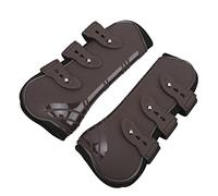 Vvikizy Bottes de Soutien Robustes pour Pattes Avant de Cheval, Bottes de Saut en Néoprène PU, Sangles Ouvertes pour Les Activités à Grande Vitesse, pour Les événements de Courses de Chevaux (Une