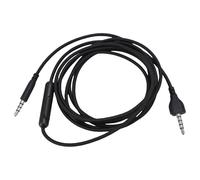 Vvikizy Câble de Casque Câble fréquence du son de Casque 3,5 Mm Mâle à Mâle avec Microphone et Contrôle du Volume pour HESH ANC Crusher AW920H AW720H ATH- 1,8M