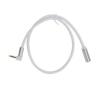 Vvikizy Câble fréquence du son Stéréo 3,5 Mm, Câble fréquence du son Auxiliaire Mâle vers Femelle à Angle Droit avec Noyau en Cuivre Pur et Double Blindage, pour écouteurs, Haut-parleurs, (2M)