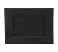 Vvikizy Cadre Photo en Cuir, Cadre Photo en Cuir de qualité Supérieure pour Photos de 6 Pouces avec Béquille, Décoration D'intérieur à Texture Unique pour Affichage de Table 8,5 X 4,7 (Noire)