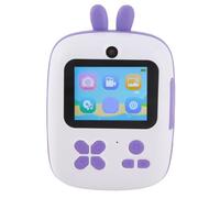 Vvikizy Caméra d'impression pour Enfants, Double Caméra HD 2,4 Pouces | Impression en Niveaux de Gris sans Encre, Construction ABS Durable, Batterie 1 800 MAh 200 Prises de Vue, Prend en Charge