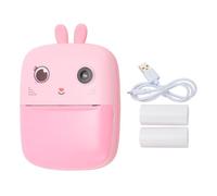 Vvikizy Caméra d'impression pour Enfants, Double Caméra HD 2,4 Pouces | Impression en Niveaux de Gris sans Encre, Construction ABS Durable, Batterie 1 800 MAh 200 Prises de Vue, Prend en Charge
