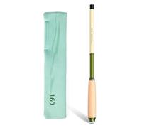Vvikizy Canne à Pêche Extensible avec Construction Robuste et Confort Ergonomique pour Le Camping et la Randonnée, Canne à Pêche Télescopique avec Manche en Bois Massif (1.pièce)