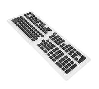 Vvikizy Capuchons de Clavier 129 Touches, Thème Pudding Translucide par Injection Bicolore PBT, Hauteur OEM pour la Plupart des Claviers Mécaniques, avec Design Ergonomique et Finition (Noire)
