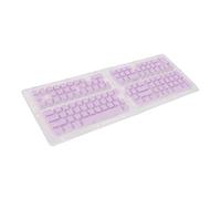 Vvikizy Capuchons de Touches PBT Pudding, 129 Touches Translucides OEM à Injection de Hauteur avec Design Ergonomique, pour Claviers Mécaniques 61 64 68 84 87 104 108 (Violette)