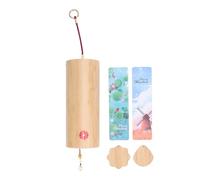 Vvikizy Carillon à Vent à Accords de tonalité Rafraîchissante, adapté aux Normes des Instruments de Musique avec Tube Bambusoideae et Plaque Résonante en Métal, pour Jardin, Patio et