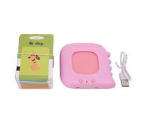 Vvikizy Carte de Dinosaure, Early Education Machine Learning Toys Toys pour Les Enfants avec 224 Livres Audio Chinois Anglais Bilingue sans écran Ajustement du Volume de Volume